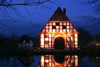 Bauernhaus mit Spiegelung